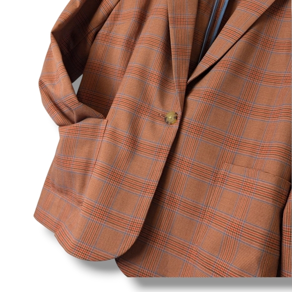 J Jill Autumn Fall Plaid Academia Preppy Lightweight lazer Jacket: Women's Large - Picture 3 of 10